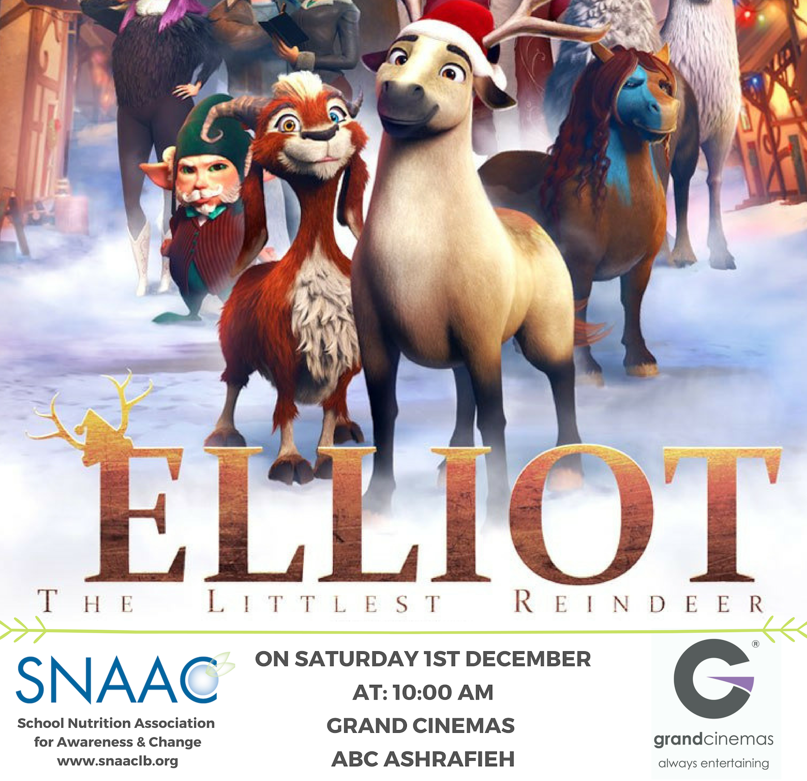 Movie for a cause – ELLIOT, The Littlest Reindeer